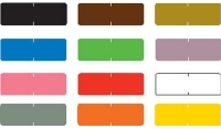 Barkley Compatible Solid Color Labels, Laminated Stock, 1/2" X 1-1/2" Individual Colors - Roll of 500 - SHIPS FREE